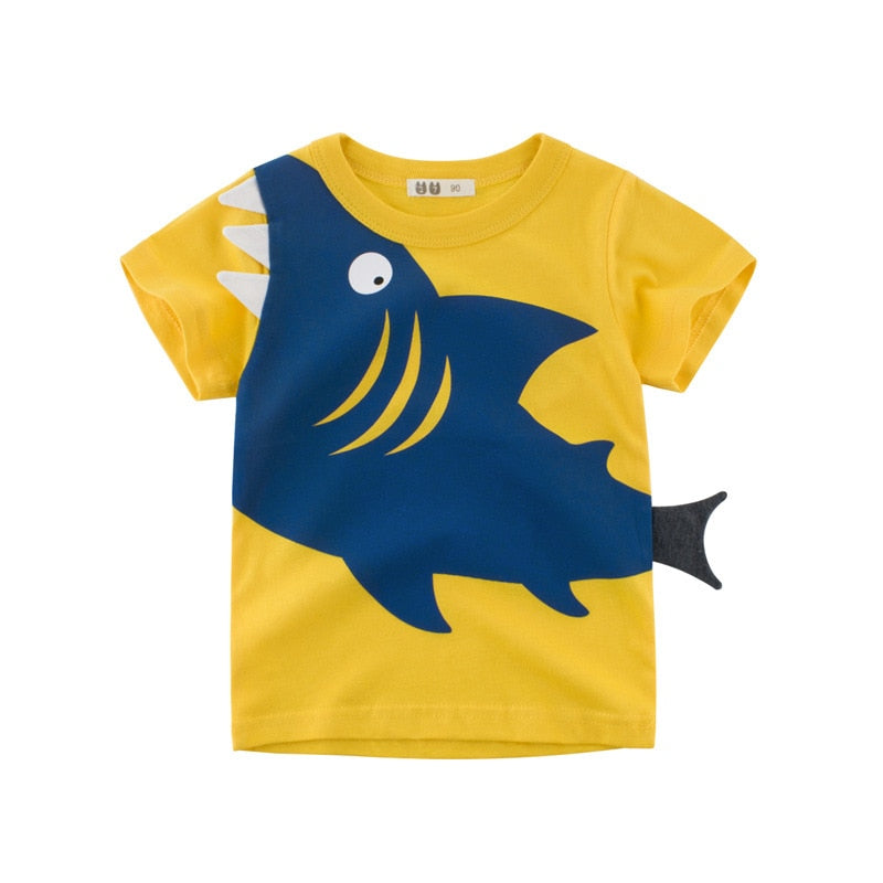 Camiseta Tubarão Divertido - Infantil