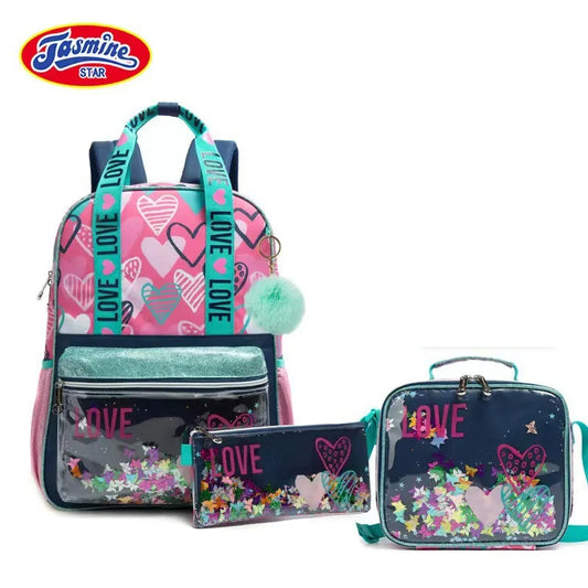 Kit Mochila Escolar Sparkle - 3 Peças