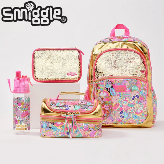 Kit Escolar Dourado Original Smiggle - Personagens