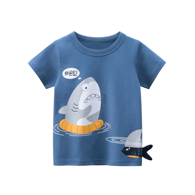 Camiseta Tubarão Divertido - Infantil