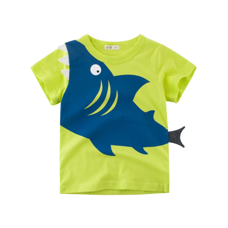 Camiseta Tubarão Divertido - Infantil