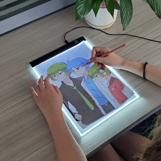 Placa de LED para copiar desenhos - 3 Níveis de Luz Regulável